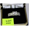 Image 1 : .925 ENGAGEMENT STYLE RING W/CZ'S