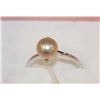 Image 1 : .925 SILVER PINK FRESH WATER PEARL RING - SIZE 5