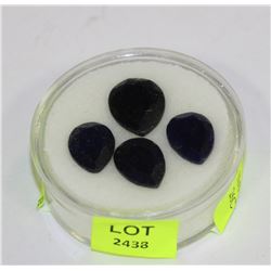 NATURAL BLUE SAPPHIRE - 4 PIECES 26CT