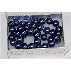 SEASHELL PEARL NECKLACE - BLUE