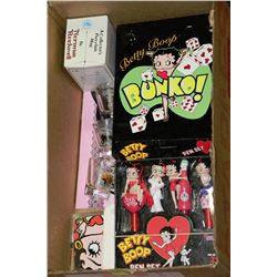 BOX OF BETTY BOOP MISC COLLECTIBLES