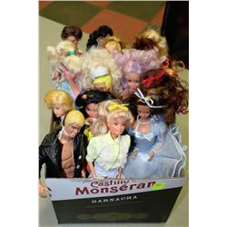 BOX OF ASSORTED BARBIES