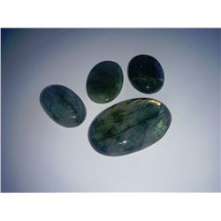 176CT LOT OF 4 NATURAL LABRADORITE STONES