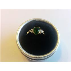 24K YELLOW GOLD FILLED SWAROVSKI RING