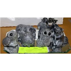 LOT OF SOAPSTONE ANIMAL FIGURINES