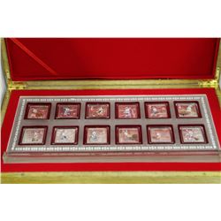 12 MONTH ELECTROPLATED COIN SET