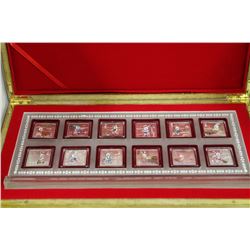 12 MONTH ELECTROPLATED COIN SET