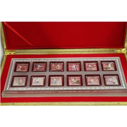 12 MONTH ELECTROPLATED COIN SET