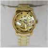 Image 1 : GOLD TONE WRIST WATCH - TRANSPARENT