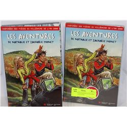 PAIR OF RCM 2000 LES AVENTURES SET WITH 25 CENTS