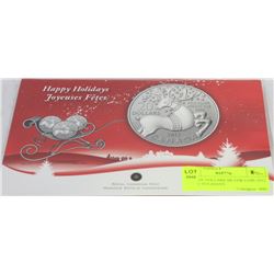 RCM $20 DOLLARS SILVER COIN 2012 HAPPY HOLIDAYS