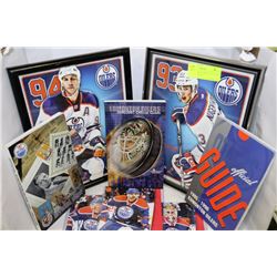 COLLECTION OF EDMONTON OILERS PARAPHERNALIA