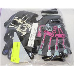 6 PACK OF CHILDRENS GLOVES