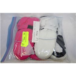 2 PACK OF CHILDRENS WINTER GLOVES