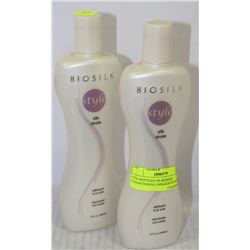 LOT OF 2 BIOSILK STRAIGHTENER CONDITIONER