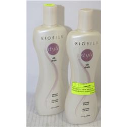 LOT OF 2 BIOSILK STRAIGHTENER CONDITIONER