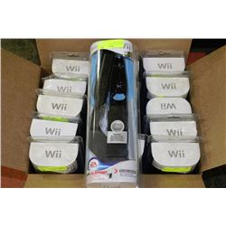 BOX OF 15 WII HOCKEY STICK AND NUNCHUK