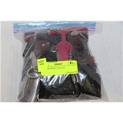 BAG OF POCKET KNIVES