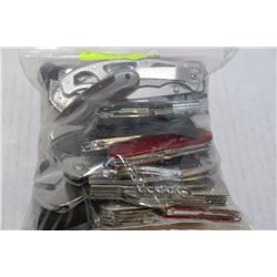 BAG OF POCKET KNIVES