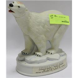 POTTERS CANADIAN WHISKY POLAR BEAR LIQUOR