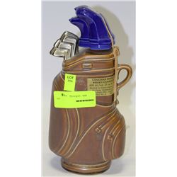 GOLF BAG DECANTER - CANADIAN WHISKEY