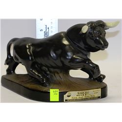 BULL KENTUCKY STRAIGHT BOURBON WHISKY DECANTER