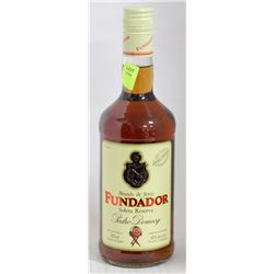 750ML BOTTLE OF FUNDADOR SOLERA RESERVA 40%ALC.