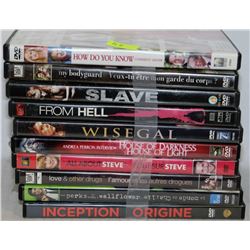 BUNDLE OF 10 DVD MOVIE COLLECTION