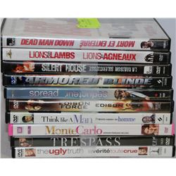 BUNDLE OF 10 DVD MOVIE COLLECTION