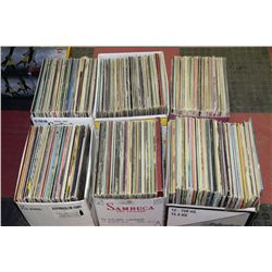 6 BOXES OF ASSORTED RECORDS