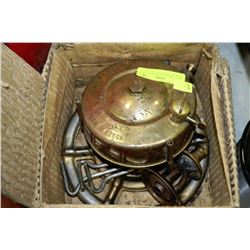 MEVA  ANTIQUE BRASS BURNER MADE IN CZECHOSLOVAKIA