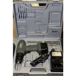 TOOLSMITH 9.6V DRILL WITH BITS,BATTERY AND CHARGER