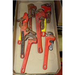 BOX W/ASSORTMENT OF 7 RIDGID PIPE
