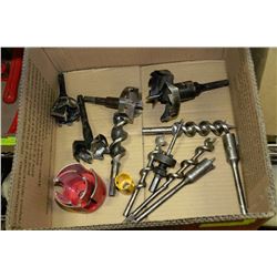 BOX W/HOLE SAW BITS UP TO 3 5/8" - INCL.