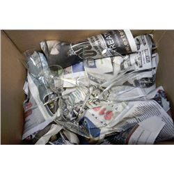 BOX OF ESTATE CRYSTAL GLASSES