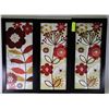 Image 1 : SET OF 3 FRAMED FLORAL PICTURES