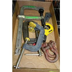 FLAT W/CLAMPS, PIPE CUTTERS, PIPE