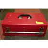 Image 1 : RED METAL LOCKABLE TOOLBOX