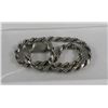 Image 1 : ITALY .925 SILVER HEAVY ROPE BRACELET - 8"