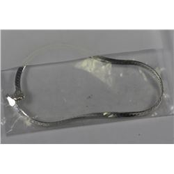 ITALY .925 SILVER HERRINGBONE BRACELET 7"