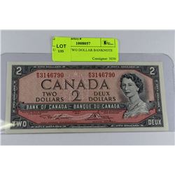 UNC 1954 TWO DOLLAR BANKNOTE