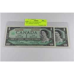 GEM UNC 1967 HP PREFIX $1 CENTENNIAL NOTES X2