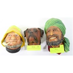 COLLECTABLE BOSSON HEADS X3