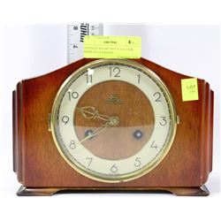 ANTIQUE SOLAR MANTLE CLOCK - MADE IN GERMANY