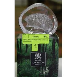 MATS JONASSON SWEDEN CRYSTAL HEDGEHOG