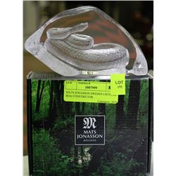 MATS JONASSON SWEDEN CRYSTAL BOA CONSTRICTOR