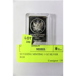 SUNSHINE MINTING 1 OZ SILVER BAR