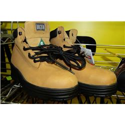 MENS DAKOTA STEEL TOED BOOTS SIZE 9M TAN COLORED