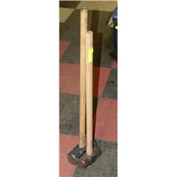 SET OF 2 SLEDGE HAMMERS 1-LARGE,1 SMALL