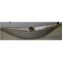 CANOE SHAPED DECOR WITH DECORATIVE BALL